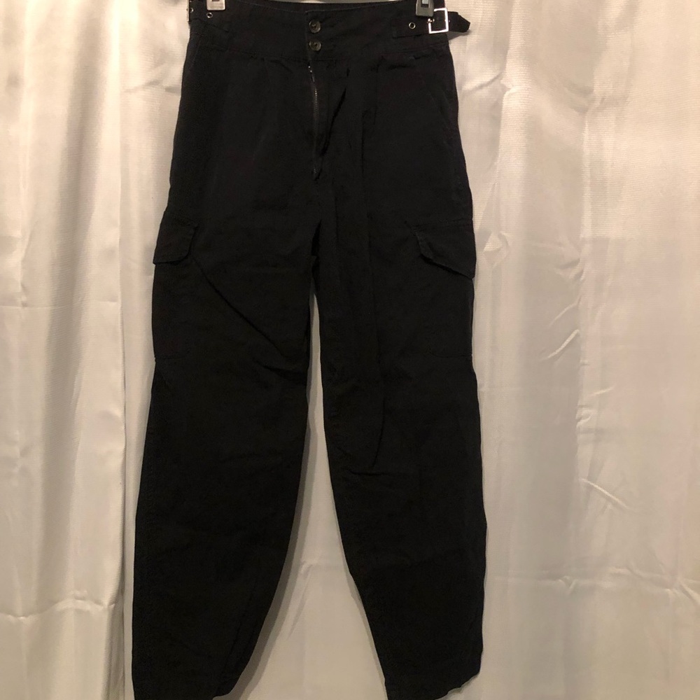 Black cargo pants